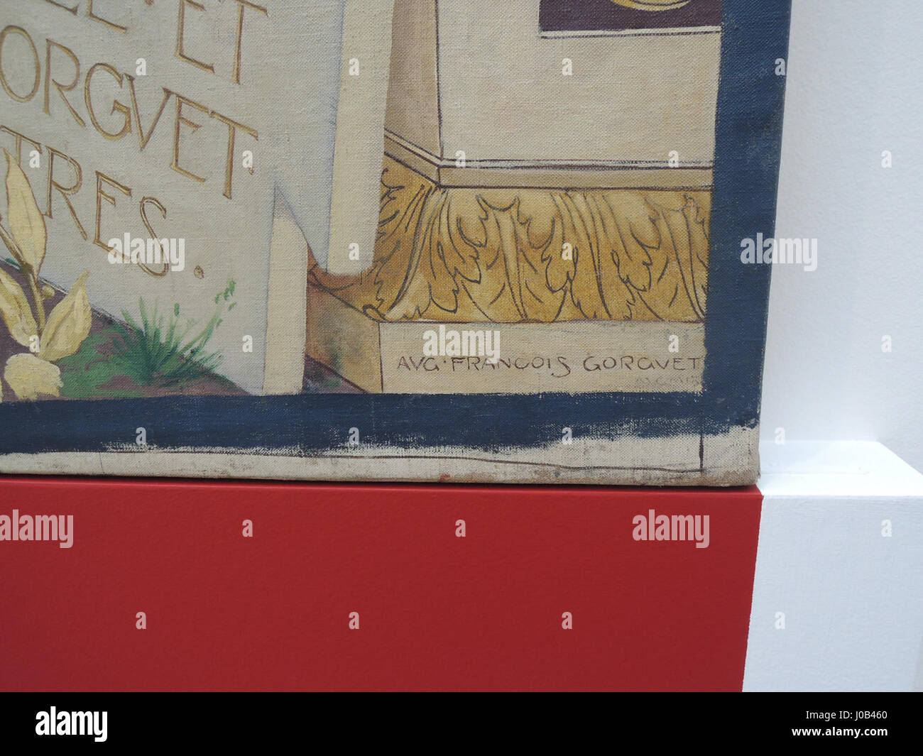 "Allégorie de la Bretagne" (Allegoria della Bretagna) di Auguste Gorguet del 1911 si concentra sulla rappresentazione delle bellezze culturali e naturali della Bretagna. Il dipinto simboleggia l'essenza dell'identità della regione attraverso immagini allegoriche. Foto Stock