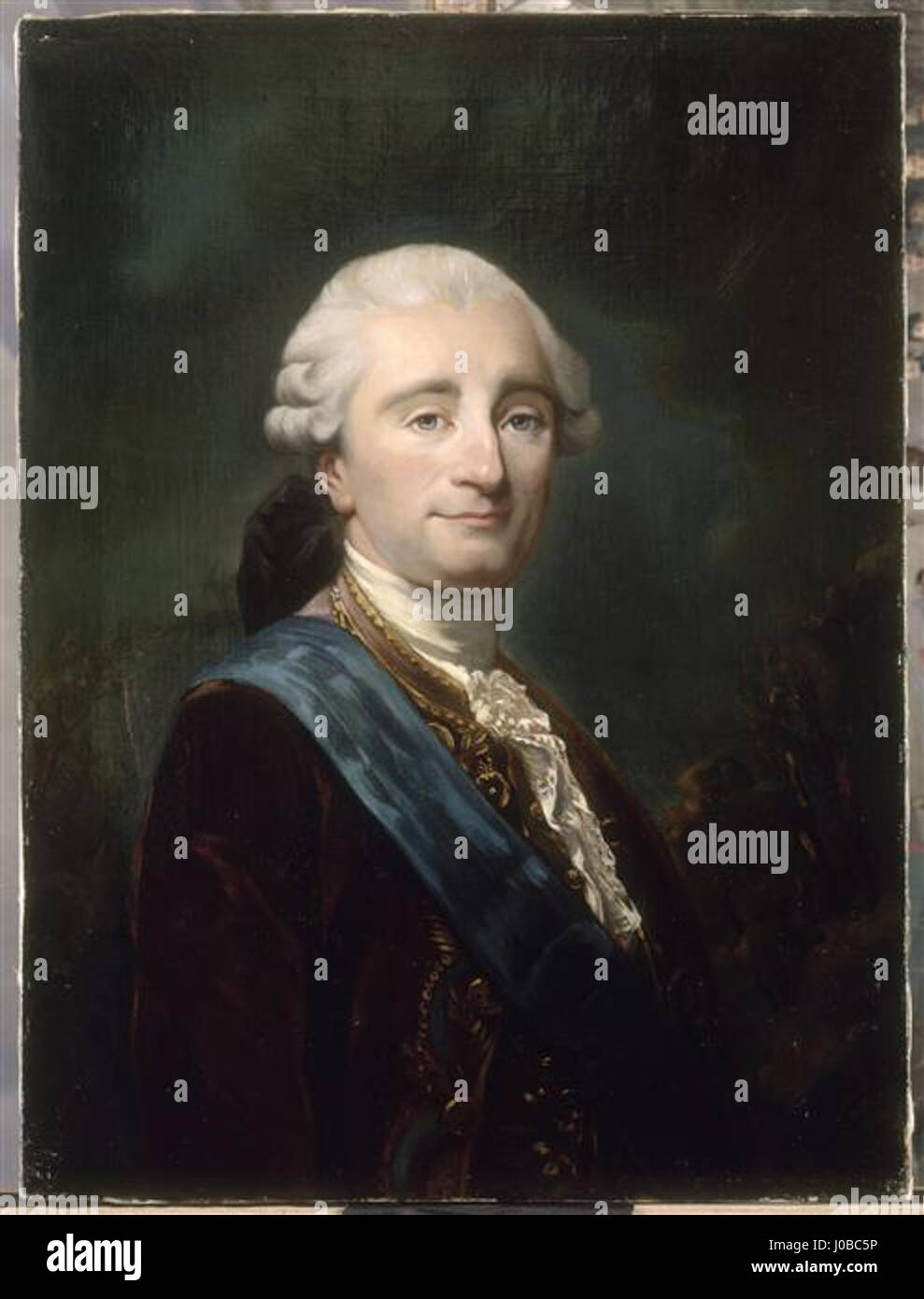 Francesco Emanuele Guignard de Saint-Priest era un aristocratico e ufficiale militare francese, noto per il suo ruolo nella Rivoluzione francese e le successive attività politiche. Contribuì agli sviluppi militari e politici della Francia durante la fine del XVIII secolo. Foto Stock