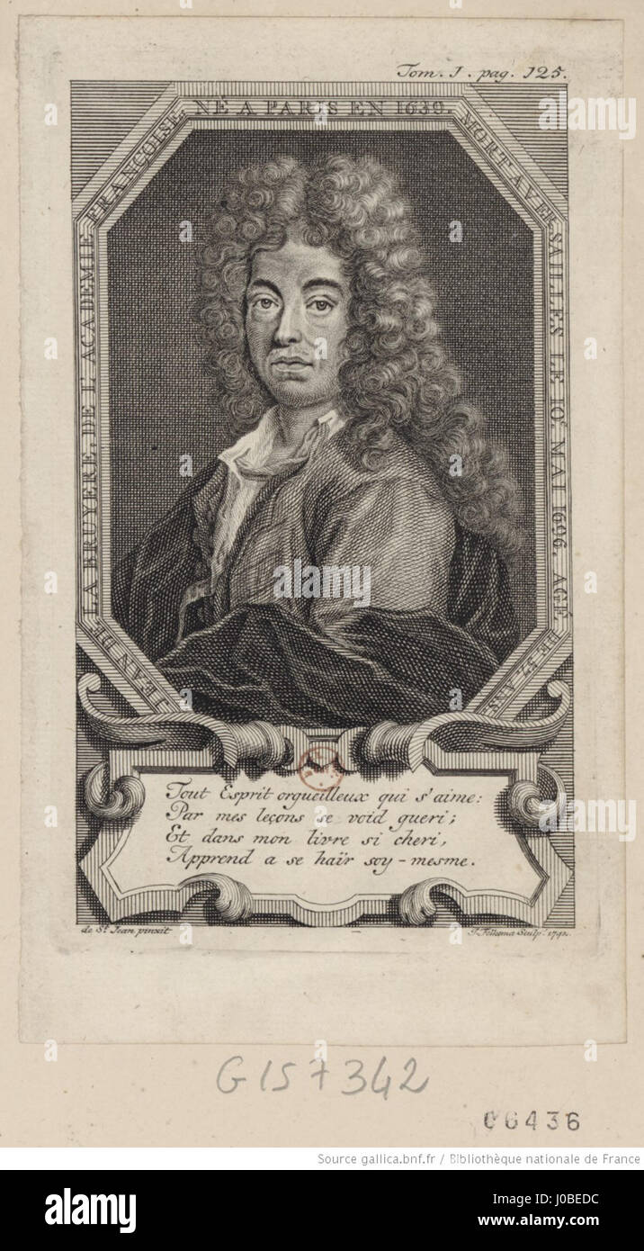 Folkema Jacob-Portrait de Jean de Labruyère btv1B84073201 Foto Stock