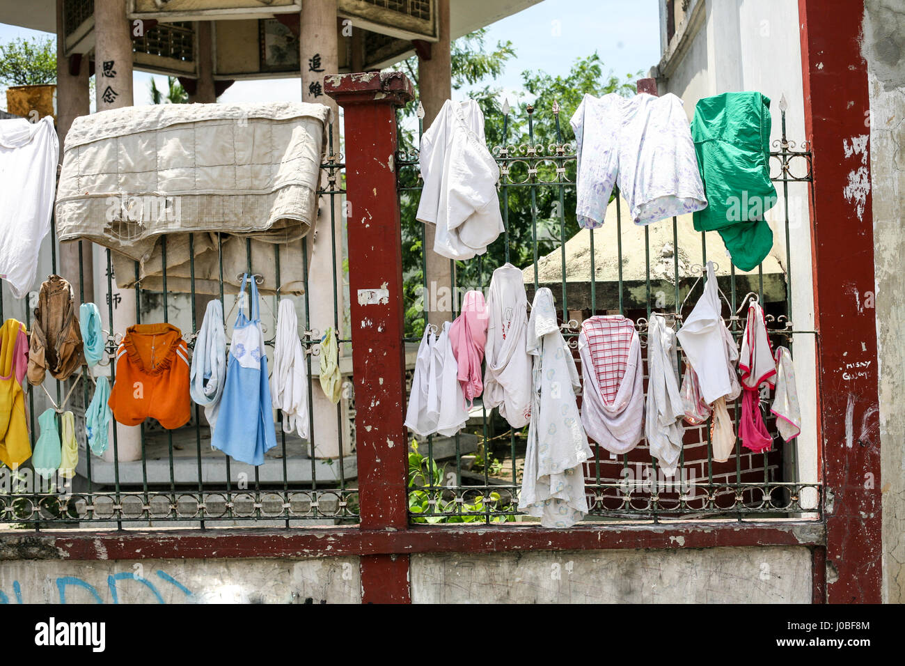 La vita quotidiana di filippini con traditiones a Cebu City Filippine Foto Stock