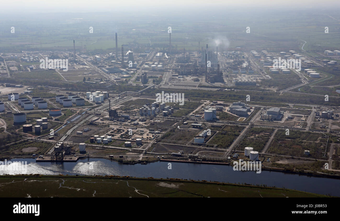 Vista aerea di Ellesmere Port opere chimiche, REGNO UNITO Foto Stock