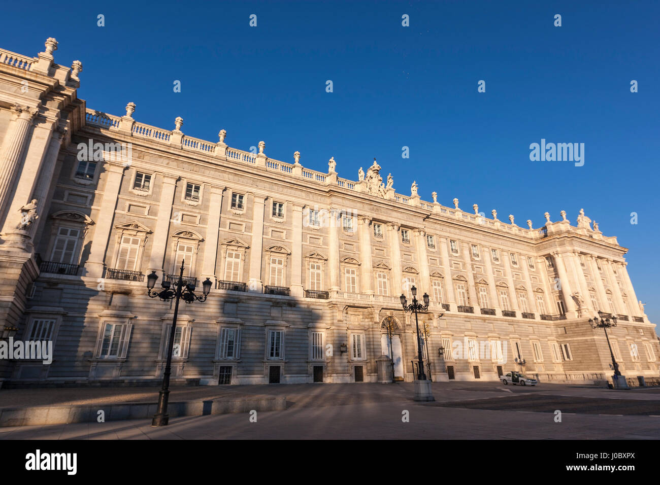 Palacio Real de Madrid, Palazzo Reale di Madrid, Calle de Bailén, Madrid, Spagna Foto Stock