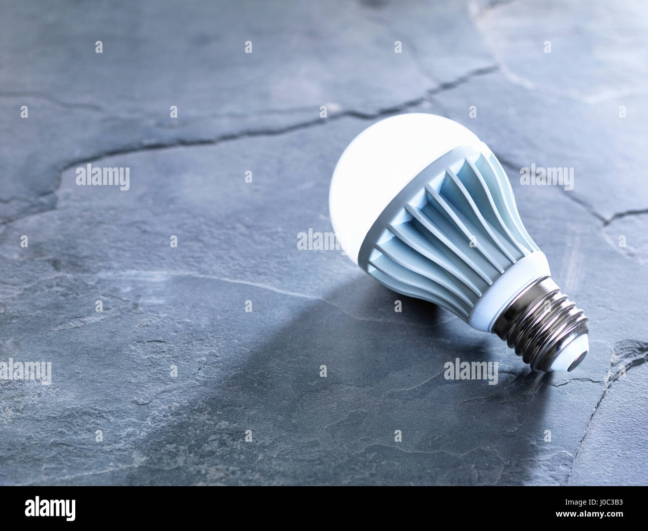LED a risparmio energetico lampada luce, illuminato Foto Stock