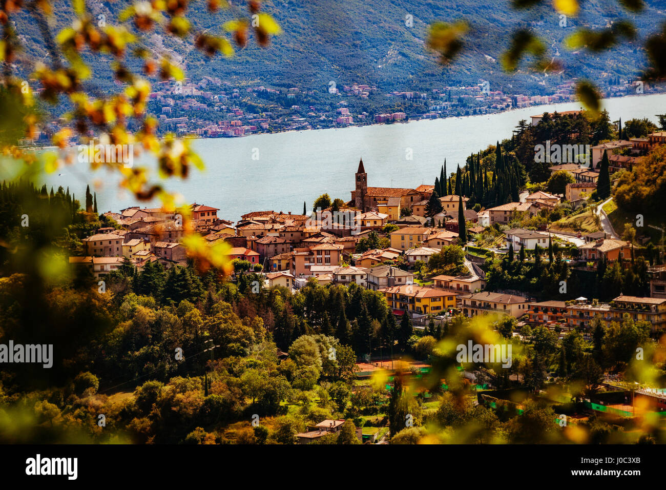 Tremosine sul Lago di Garda, Italia Foto Stock