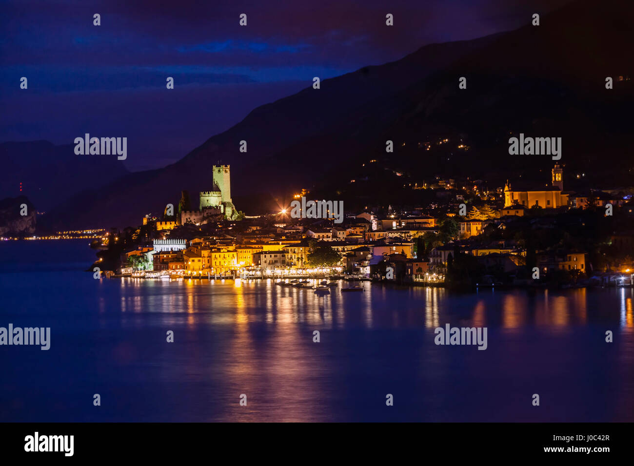 Malcesine, Lago di Garda, Italia Foto Stock