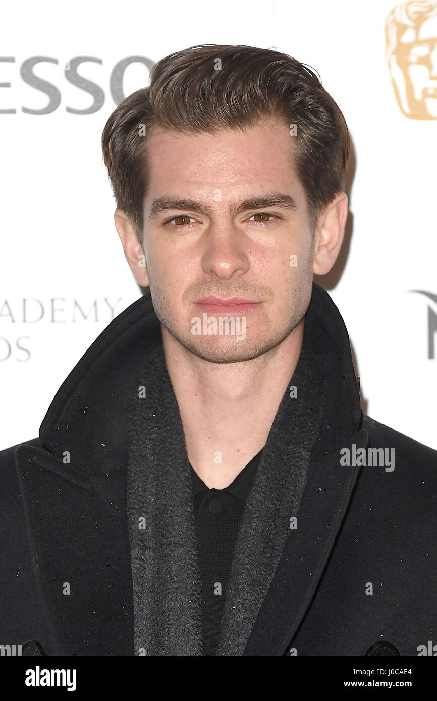 Andrew Garfield assiste il BAFTA nominees party al Kensington Palace di Londra. Xi Febbraio 2017 © Paul Treadway Foto Stock