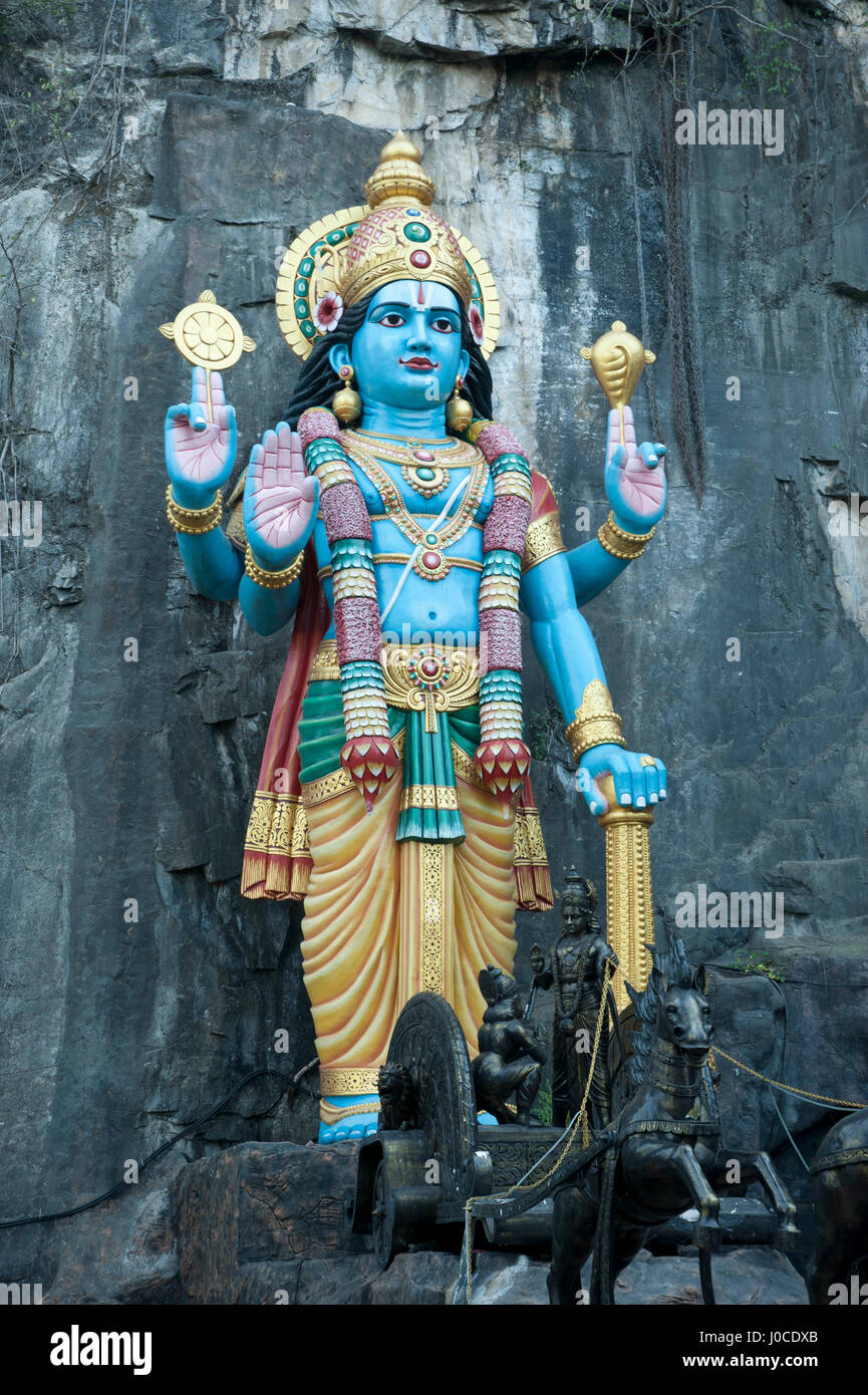 Statua del signore ram a Grotte Batu, Kuala Lumpur, Malesia, asia Foto Stock