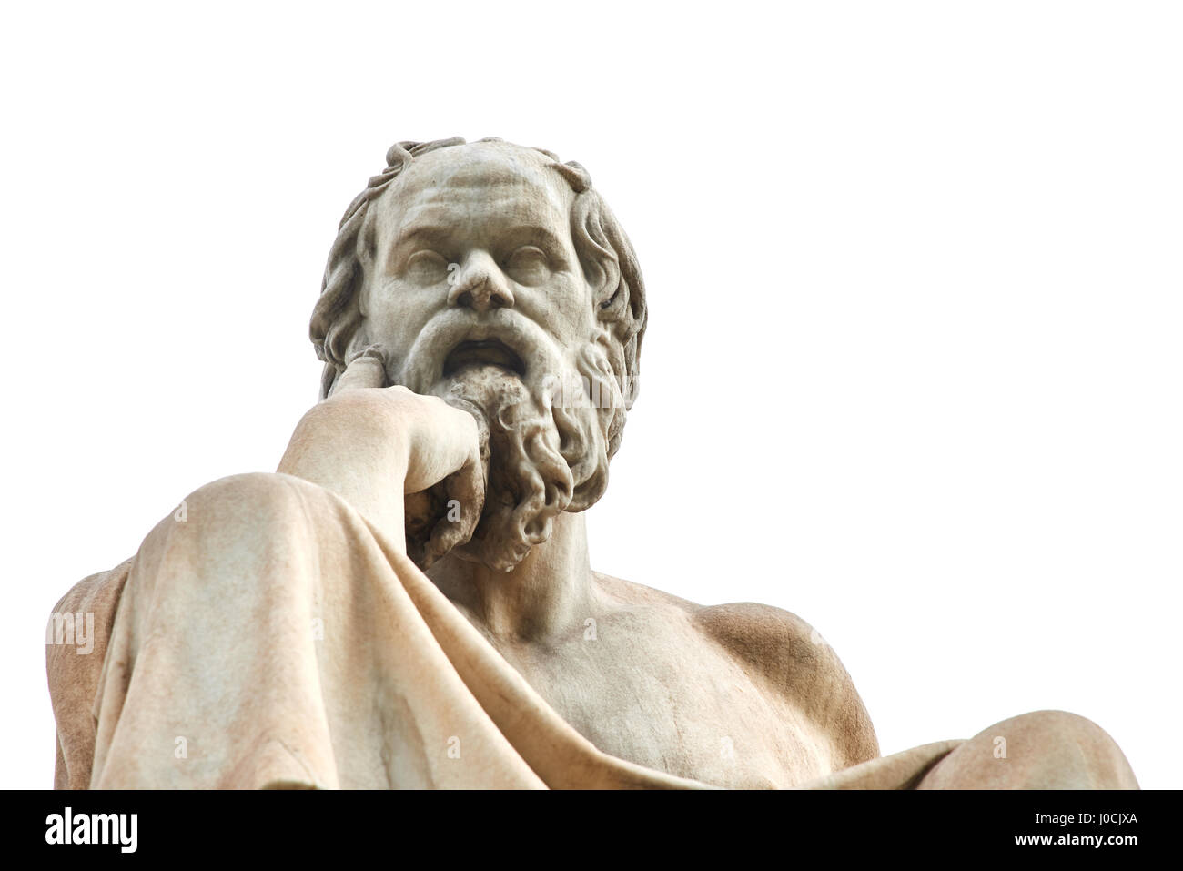 Statua di antico filosofo greco Socrate ad Atene Foto stock - Alamy