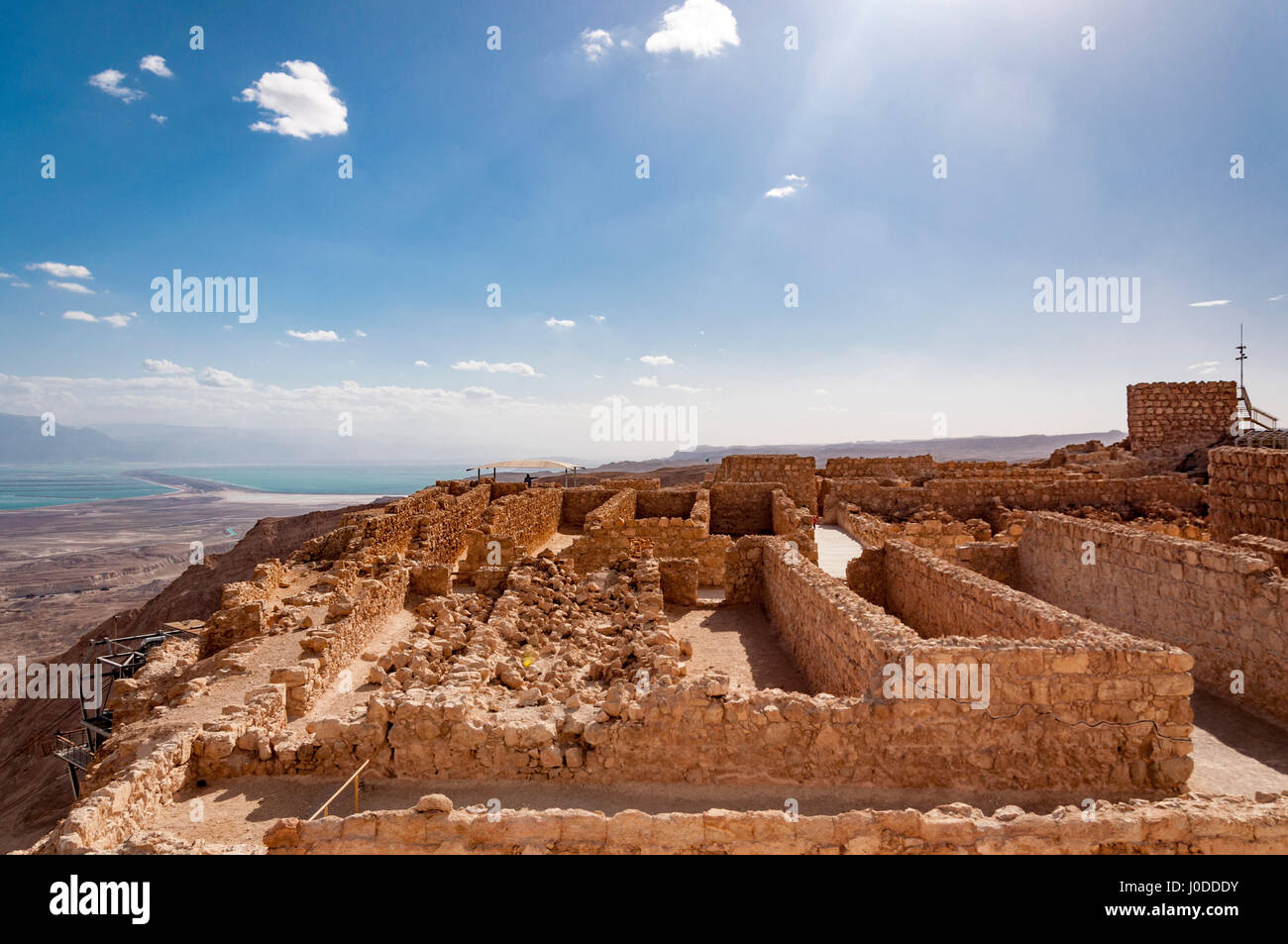 Massada scavi (Israele) Foto Stock