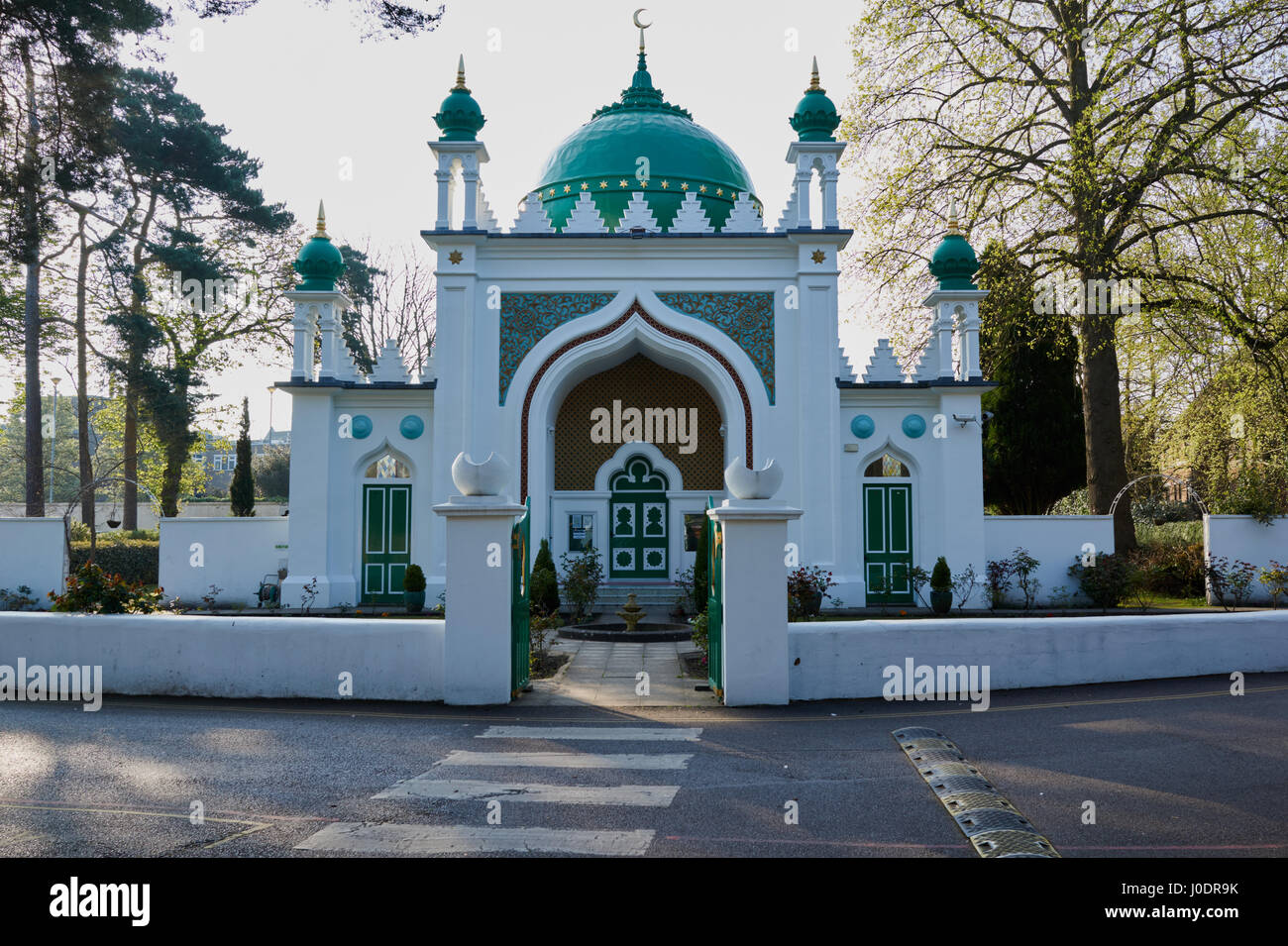 Lo Shah Jahan moschea strada orientali, Woking, Regno Unito Foto Stock