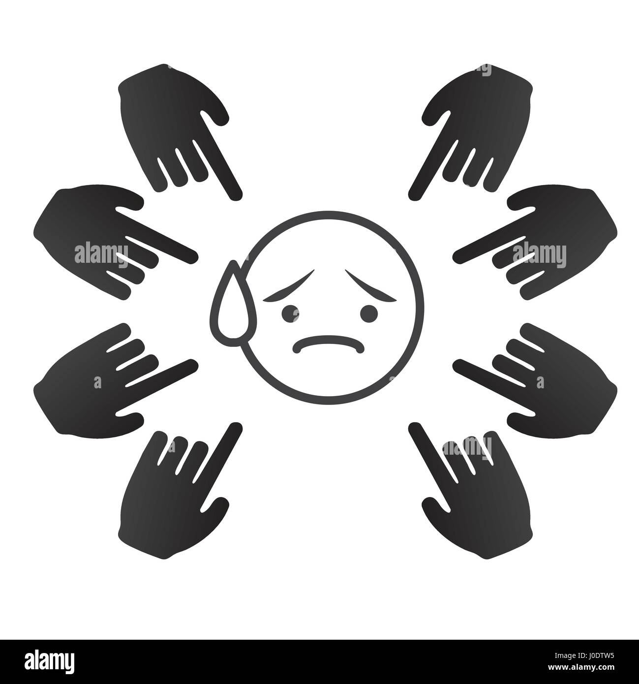 Online o pubblico svergognare Graphic Illustrazione Vettoriale