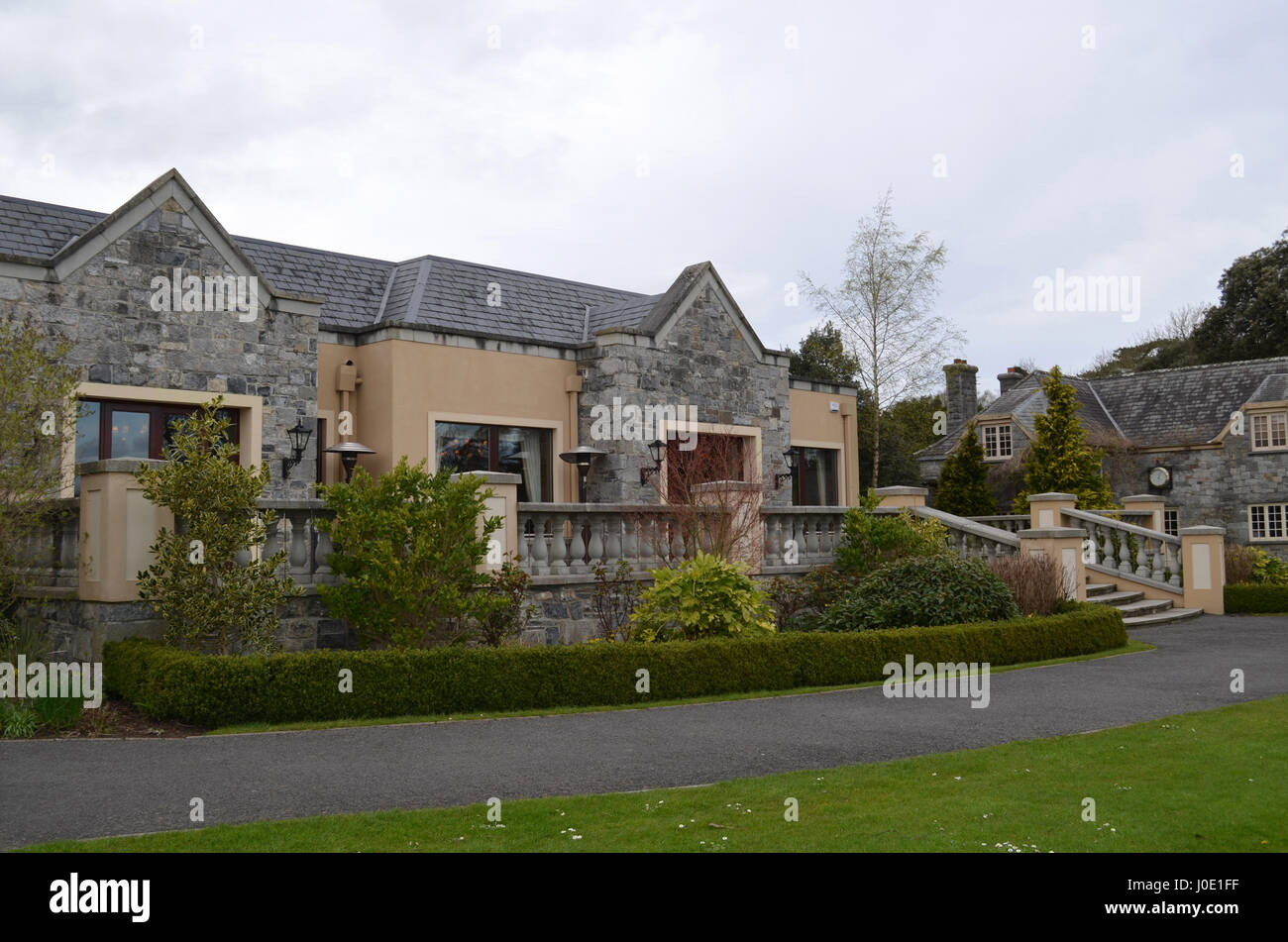 Golf Clubhouse a Adare Manor in Irlanda. Foto Stock