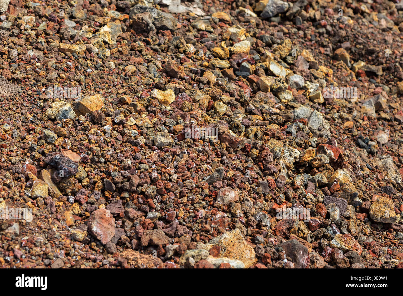 Congelate le emissioni vulcaniche del Nord svolta grande Tolbachik eruzione fissurale 1975 Foto Stock