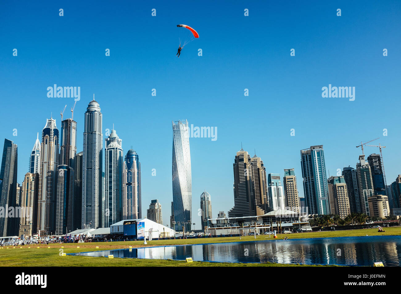 Dubai International campionato di paracadutismo, Emirati Arabi Uniti. Foto Stock