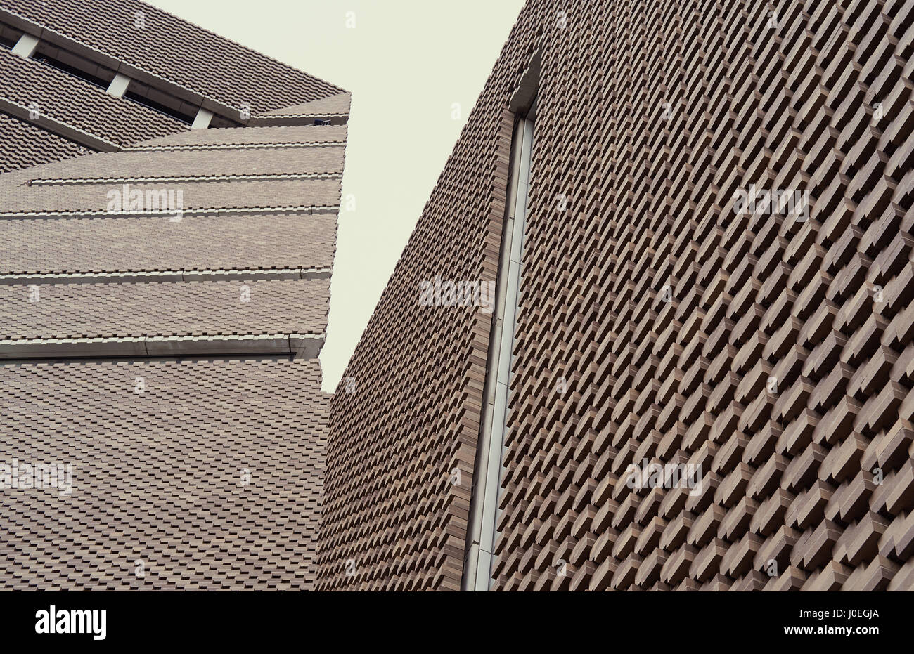 La Tate Modern di estensione, l'interruttore casa (da Herzog & de Meuron, South Bank di Londra, Inghilterra Foto Stock