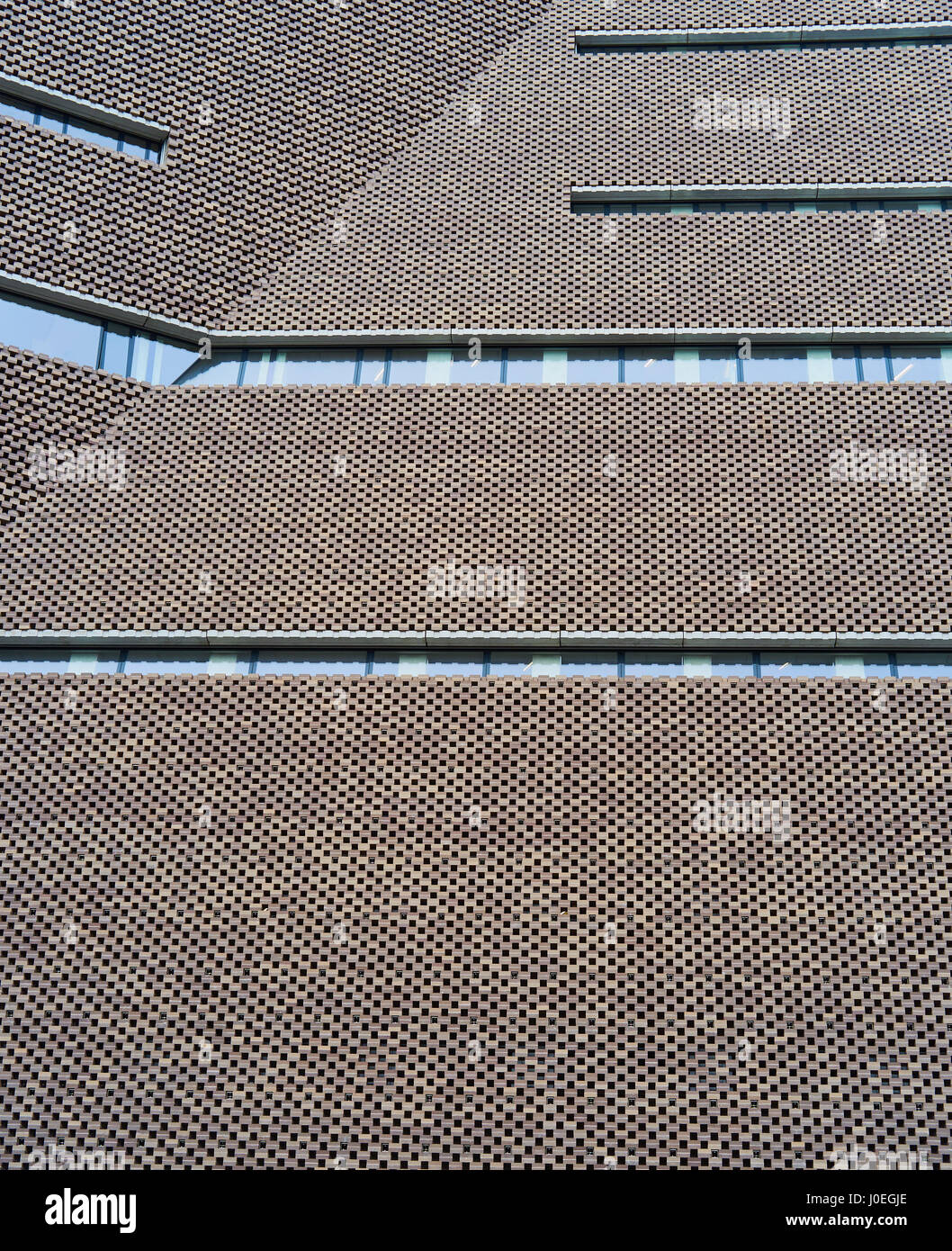 Dettagli architettonici del Tate Modern di estensione, l'interruttore casa (da Herzog & de Meuron, South Bank di Londra, Inghilterra Foto Stock