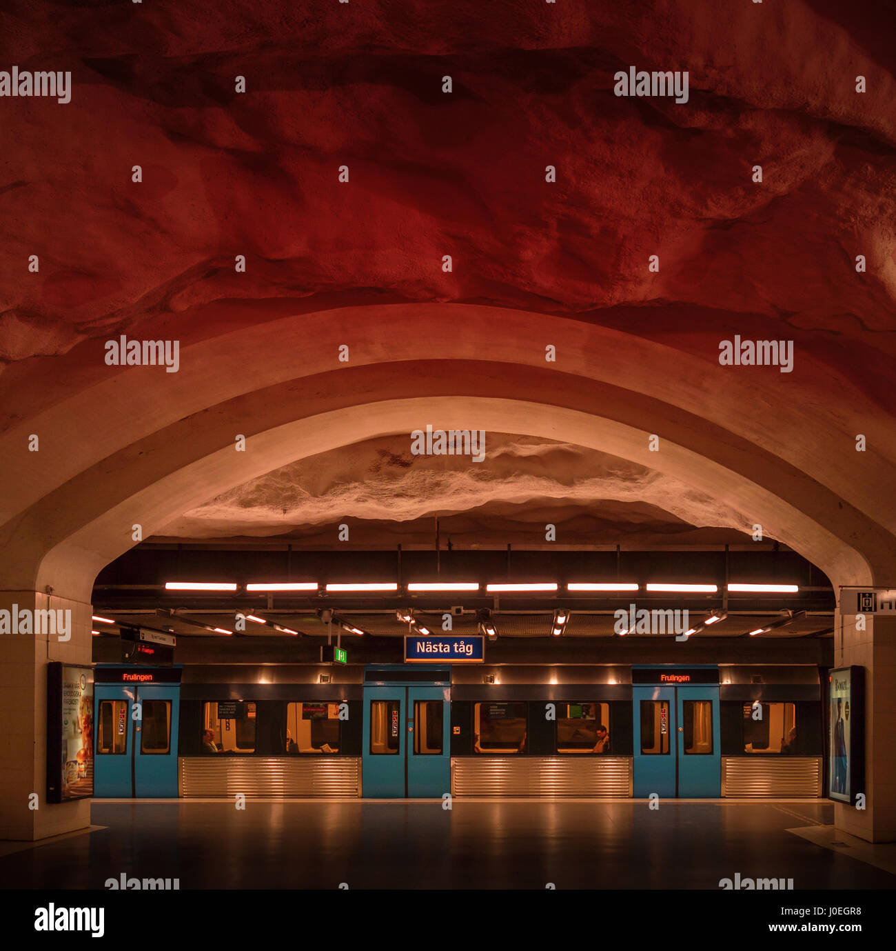 La metropolitana di Stoccolma, Svezia Foto Stock