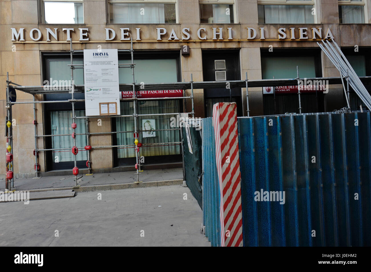 Il Monte dei Paschi di Siena 03/01/2017 ©MOLLONA/Opale Foto Stock