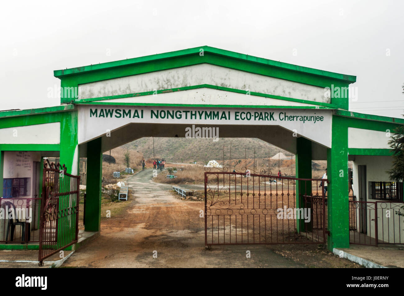 Ingresso del parco eco, mawsmai, nongthymmai, cherrapunji, Meghalaya, India, Asia Foto Stock