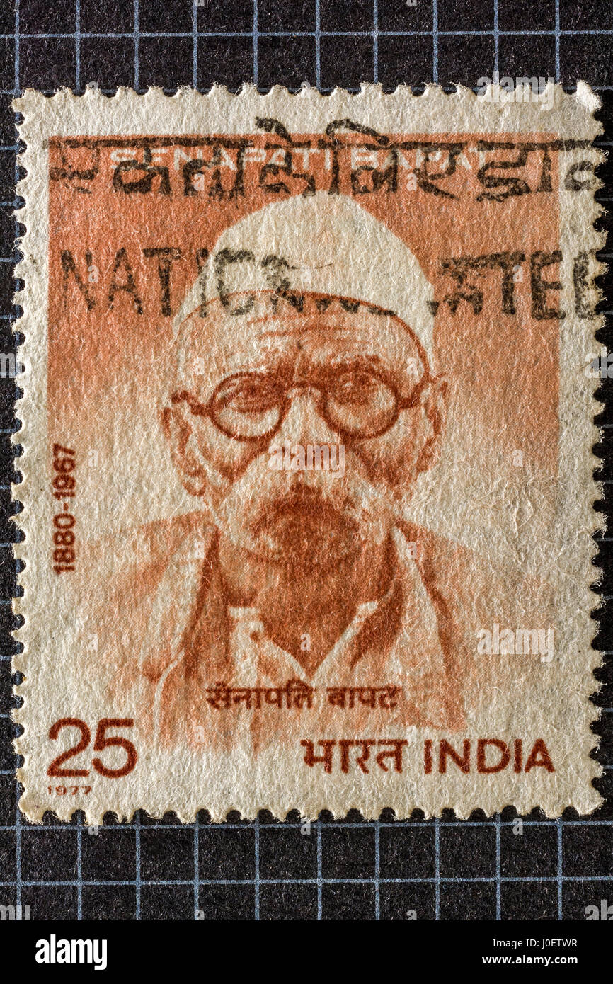 Senapati bapat, francobolli, India, Asia Foto Stock
