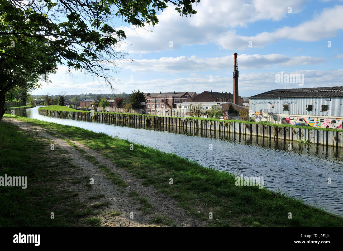 Harringay Warehouse District e il nuovo River, North London REGNO UNITO Foto Stock