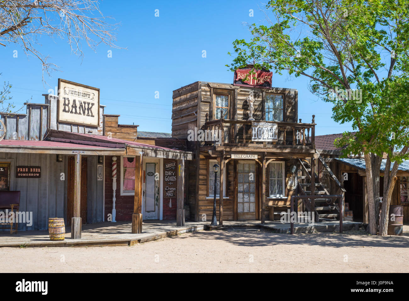 Città pioniere in Yucca Valley, California, USA. Foto Stock