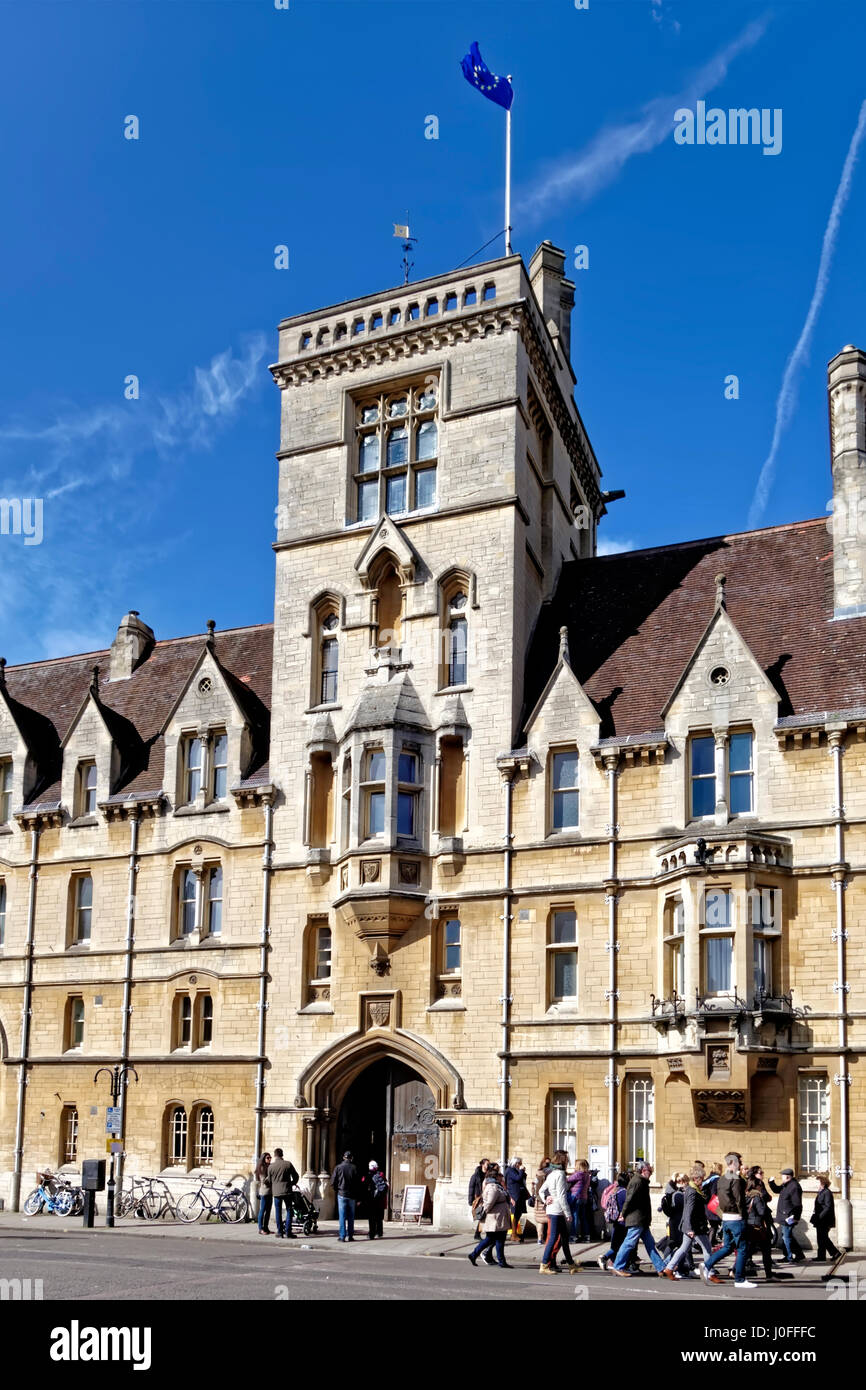 Balliol College, Broad Street, Oxford, Inghilterra, Regno Unito. Foto Stock