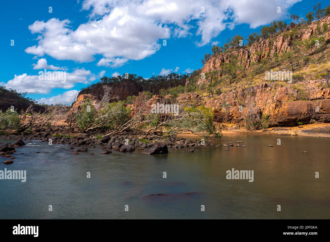 Katherine Gorge culturali viaggio in barca Foto Stock