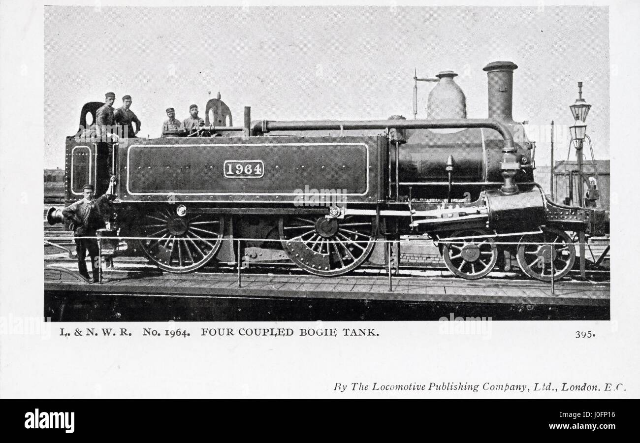 Locomotiva n. 1964: quattro accoppiato serbatoio del carrello Foto Stock