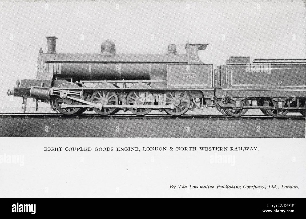 Locomotiva n. 1881: 0-8-0 merci motore Foto Stock