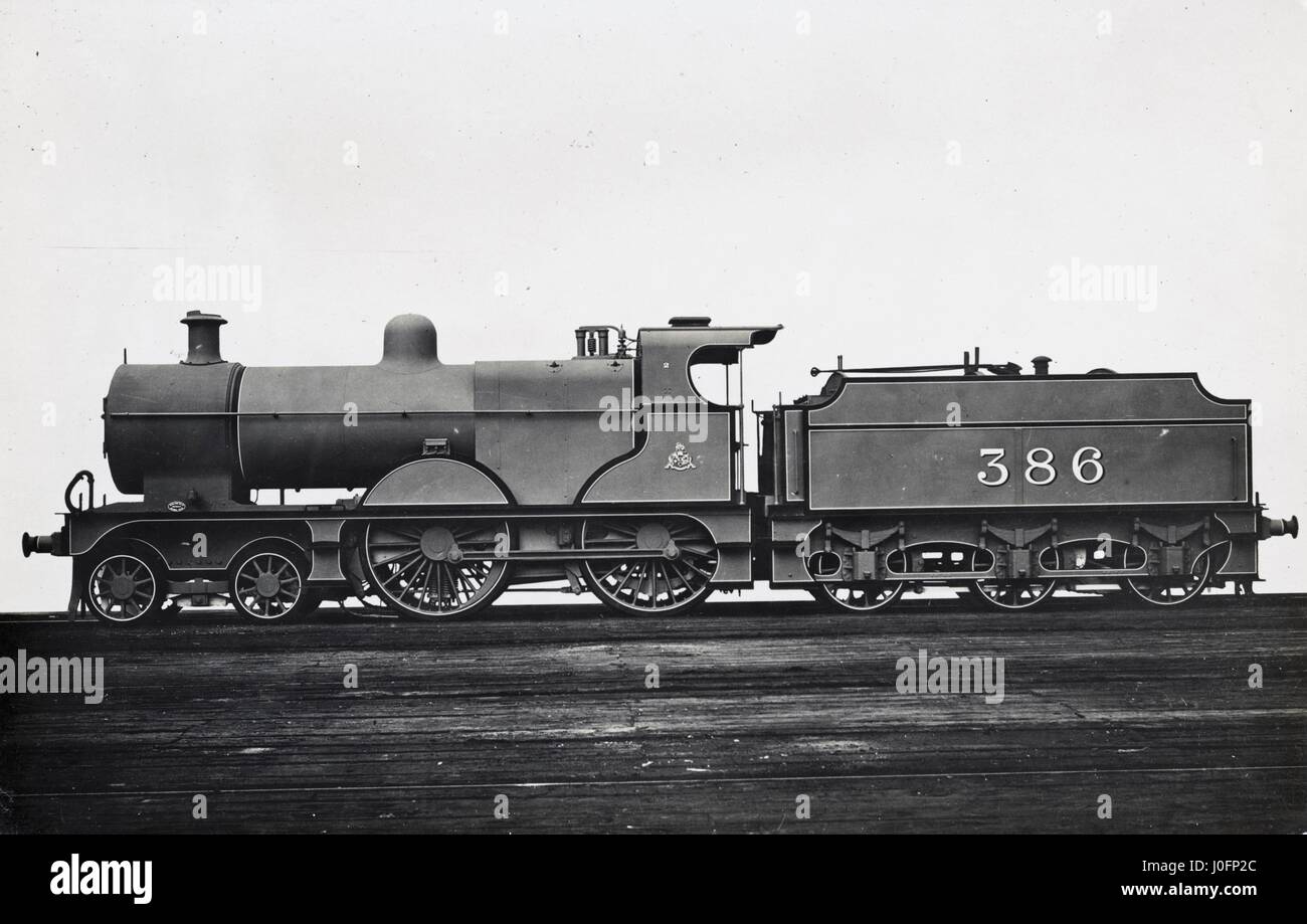 Locomotiva n. 386: 4-4-0 Foto Stock