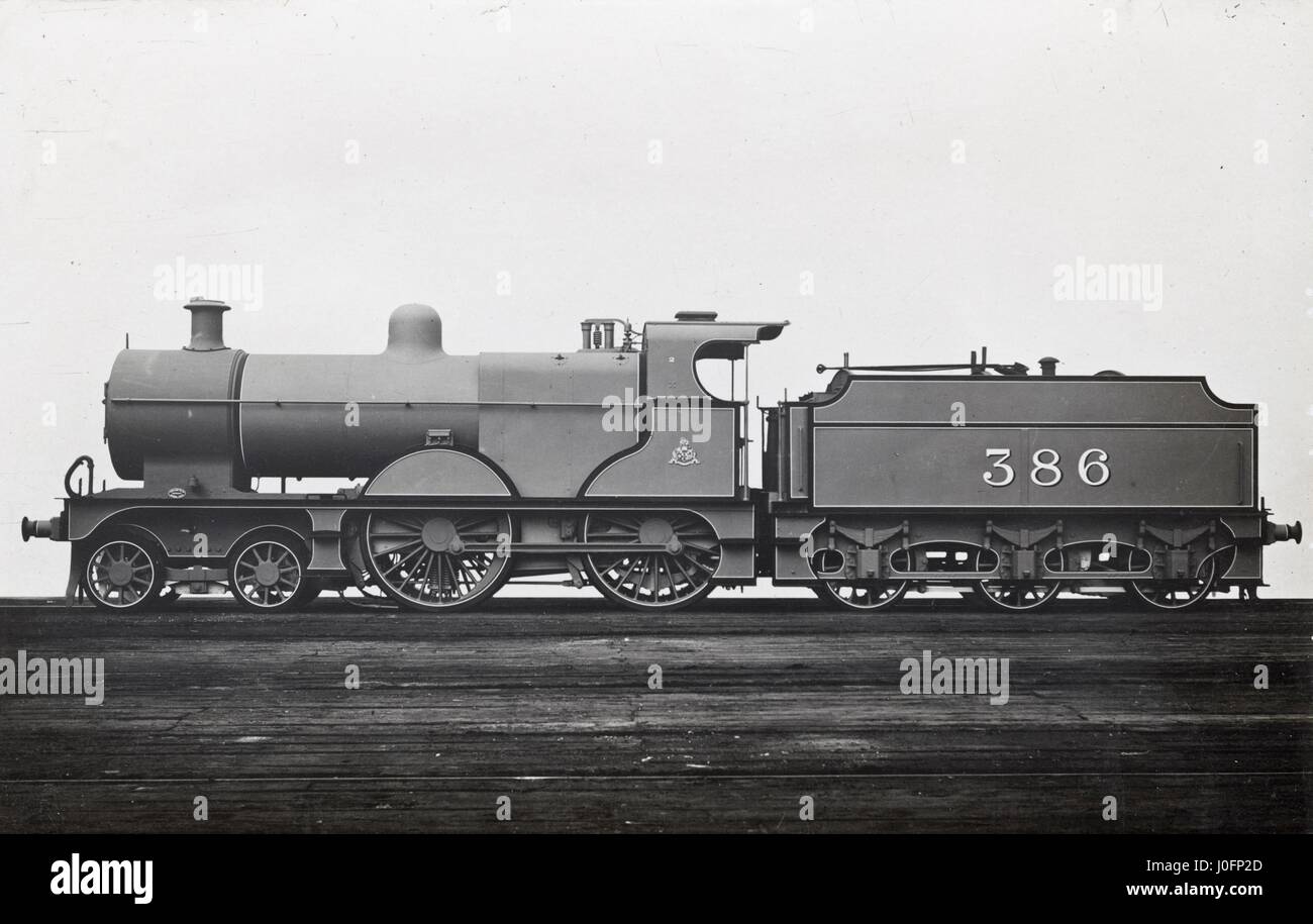 Locomotiva n. 386: 4-4-0 Foto Stock
