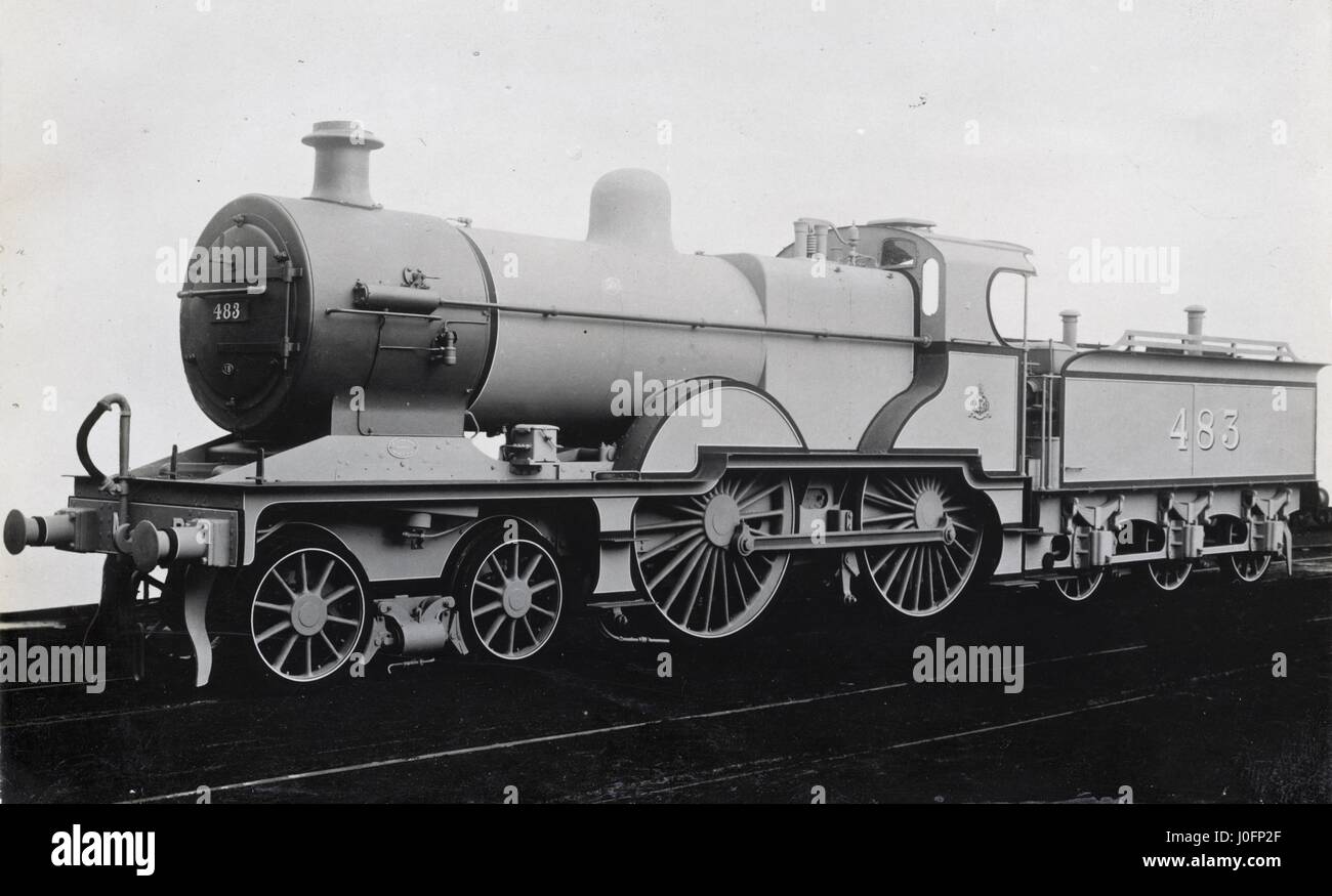 Locomotiva n. 483: 4-4-0 Foto Stock