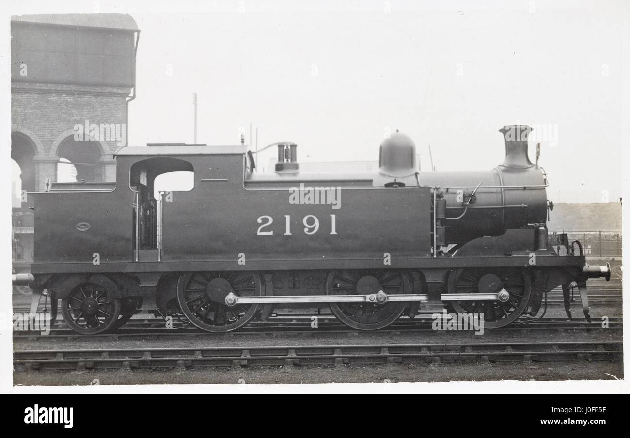 Locomotiva n. 2191: 6-2-0 motore Foto Stock