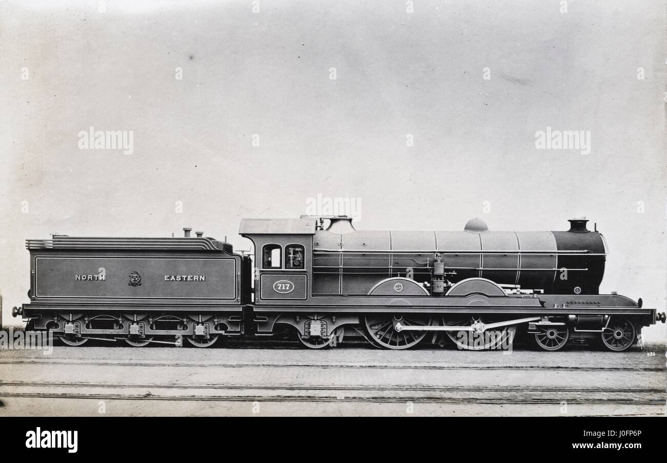 Locomotiva n. 717: 4-4-2 Foto Stock