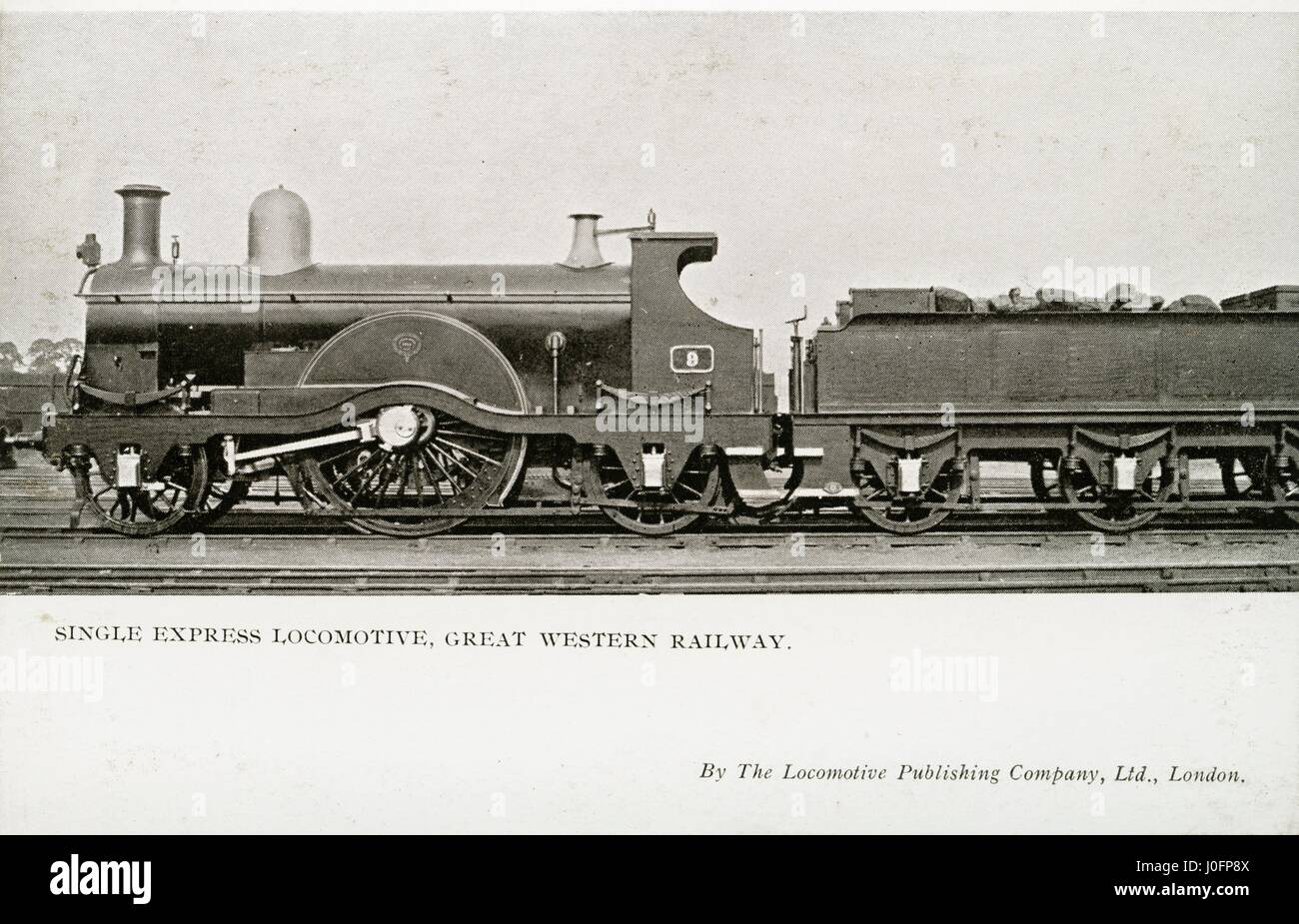 Locomotiva n. 9: singolo Express motore Foto Stock