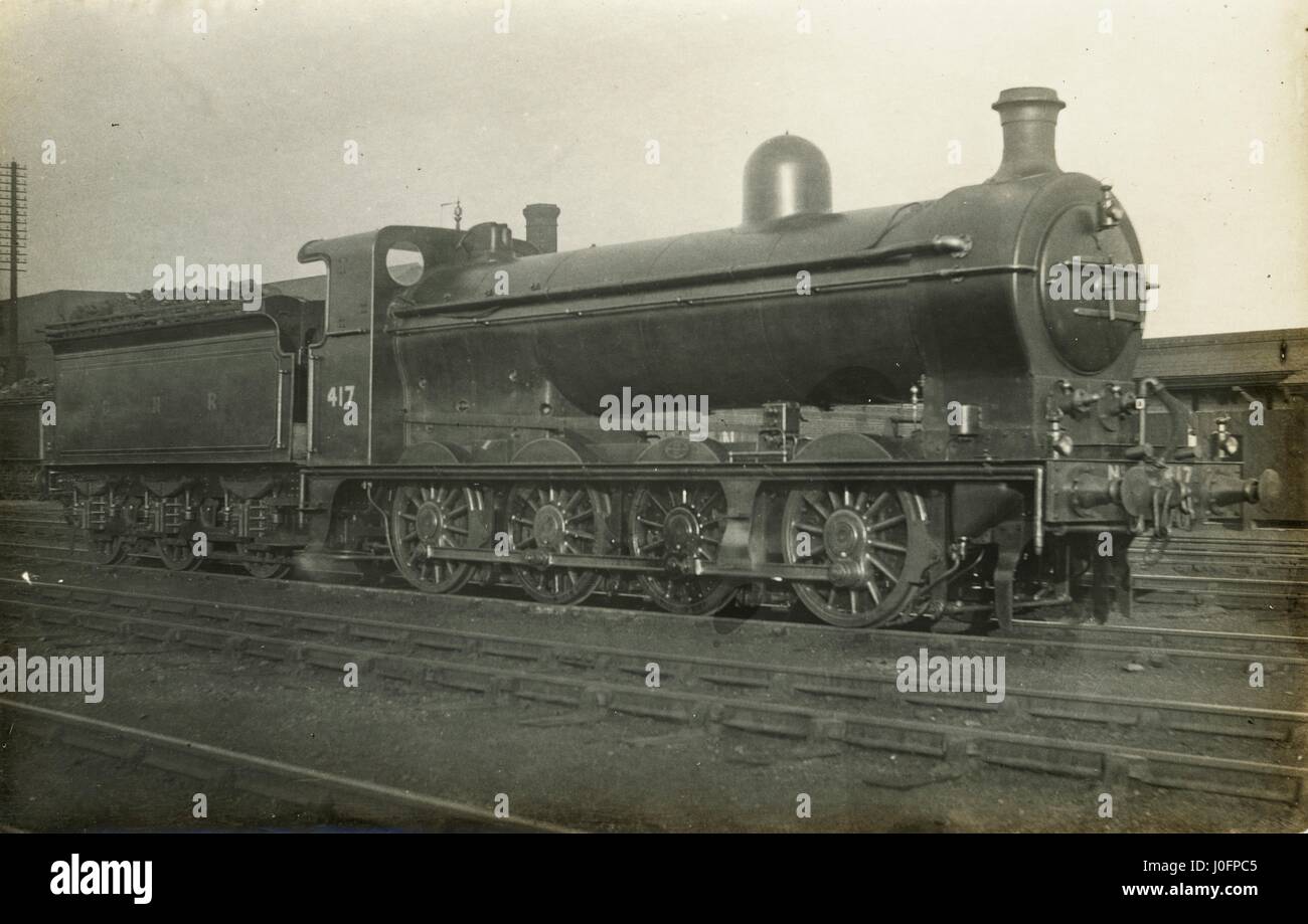 Locomotiva n. 417: 0-8-0 motore 'ha rotto la manovella 6/3/13' [Arthur Edward Chard annotazione di ferrovia, collezionista] Foto Stock