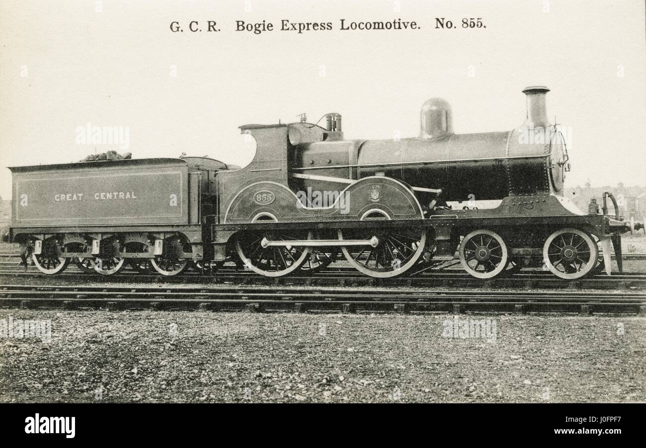 Locomotiva n. 855: 4-4-0 Carrello motore Express Foto Stock