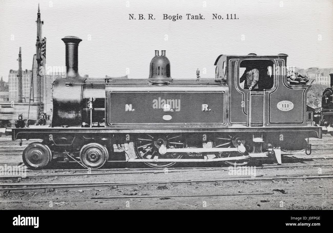 Locomotiva n. 111: 4-4-0 serbatoio del carrello Foto Stock
