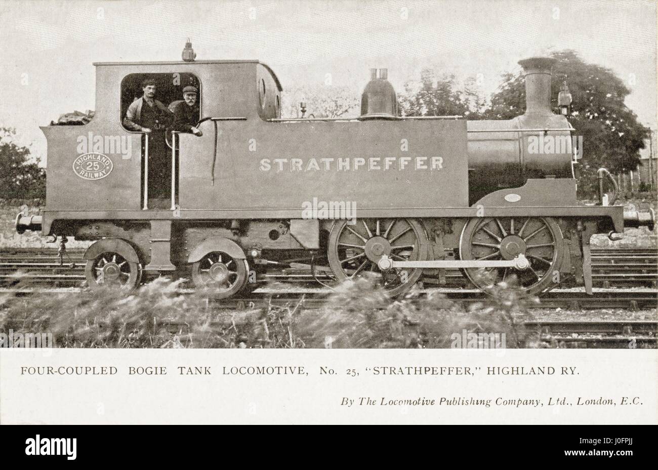 Locomotiva n. 25: 'Strathpeffer' 0-4-4 [quattro accoppiato] carrello serbatoio, costruito 1904/5 Foto Stock
