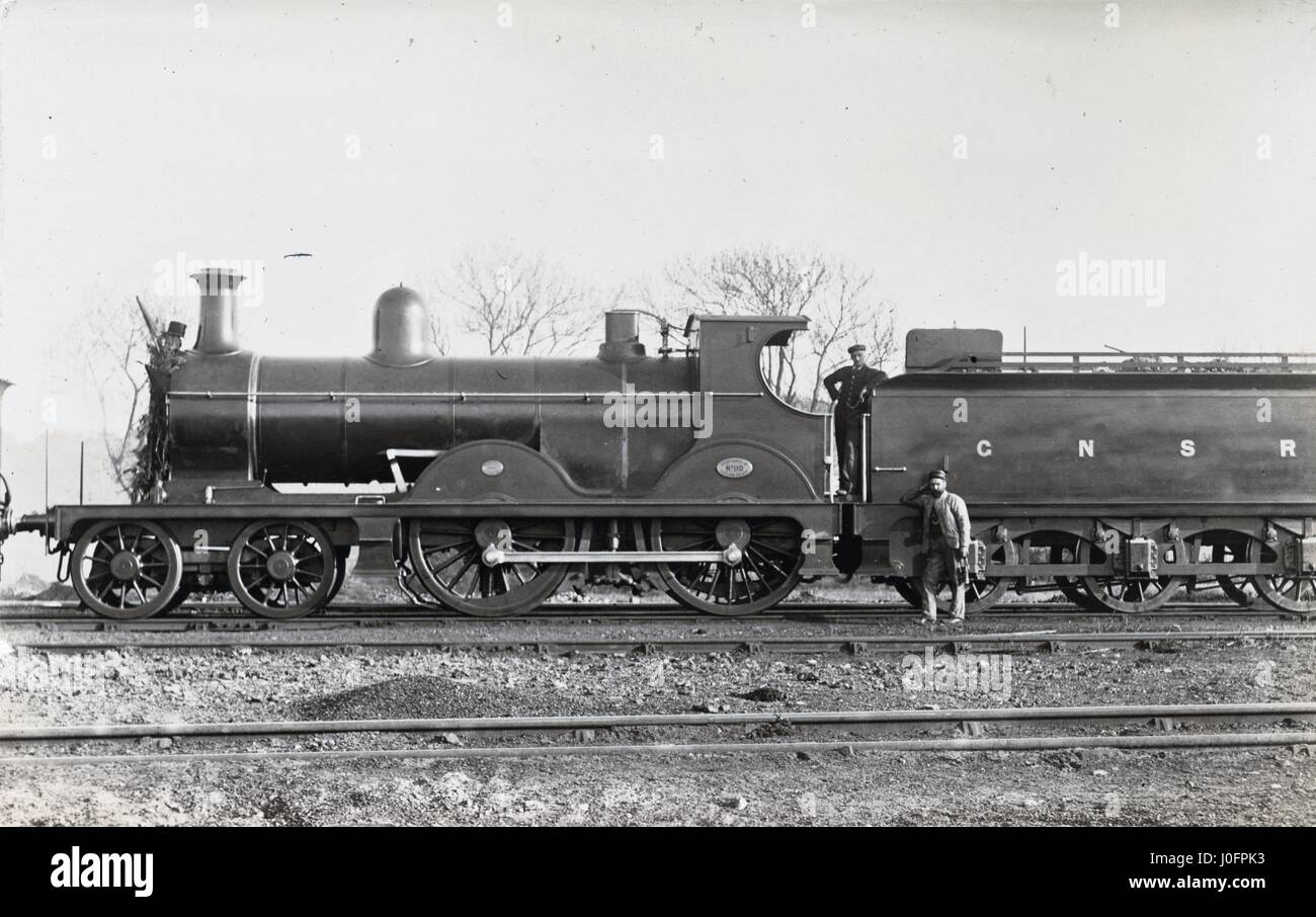 Locomotiva n. 110: 4-4-0 Foto Stock