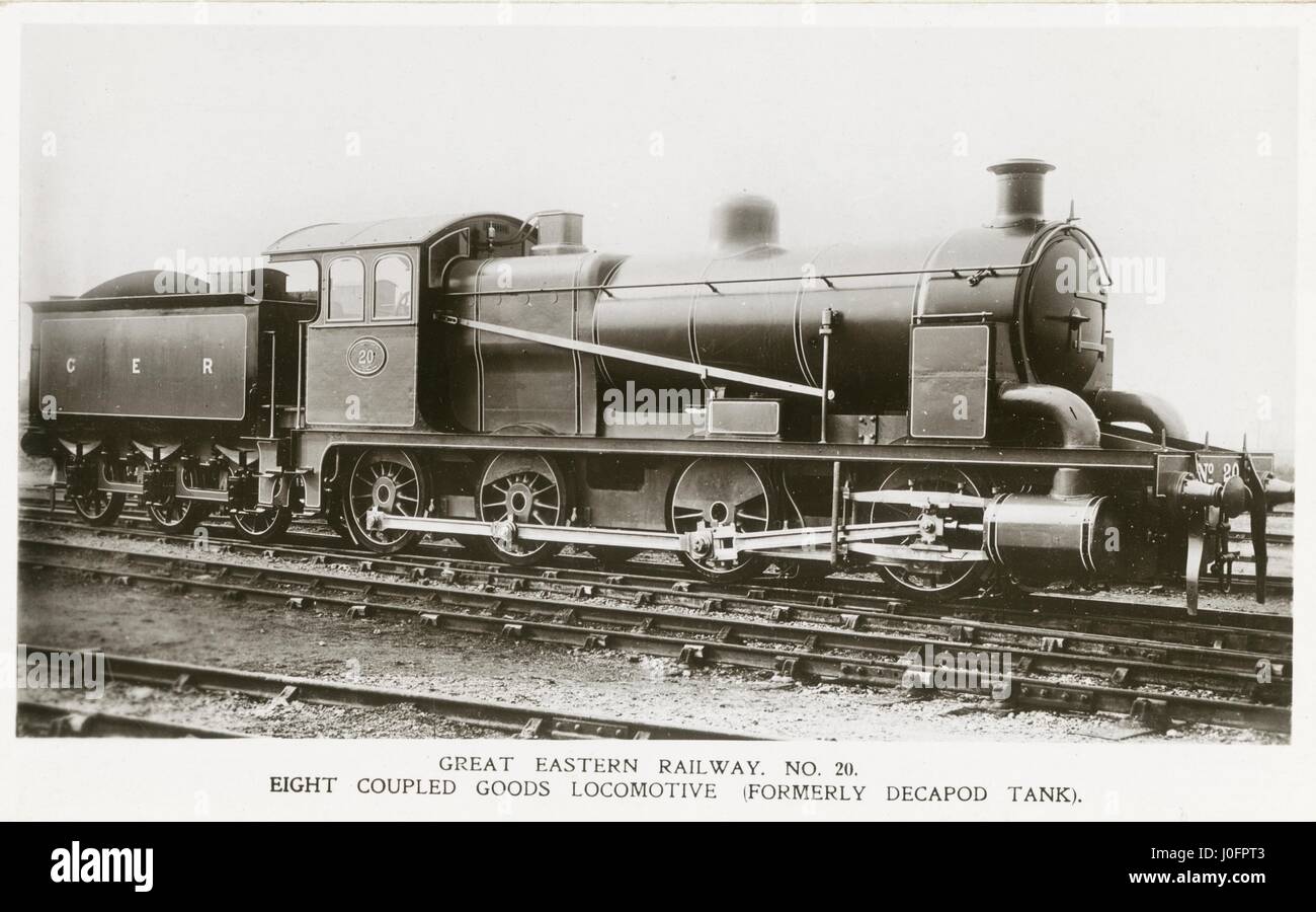 Locomotiva n. 20: 0-8-0 merci locomotore [otto accoppiato] merci locomotore. Precedentemente noto come serbatoio Decapod ie 0-10-0T Foto Stock