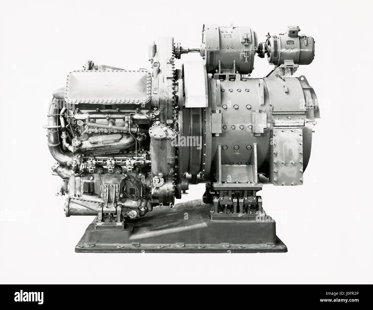 Deltic 9-5B marine motore di propulsione, con la generazione di impulsi Foto Stock