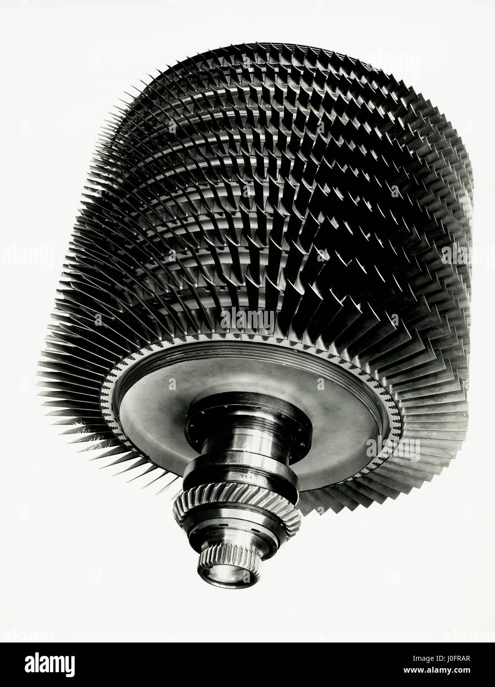 Napier Eland motore, il rotore del compressore Foto Stock
