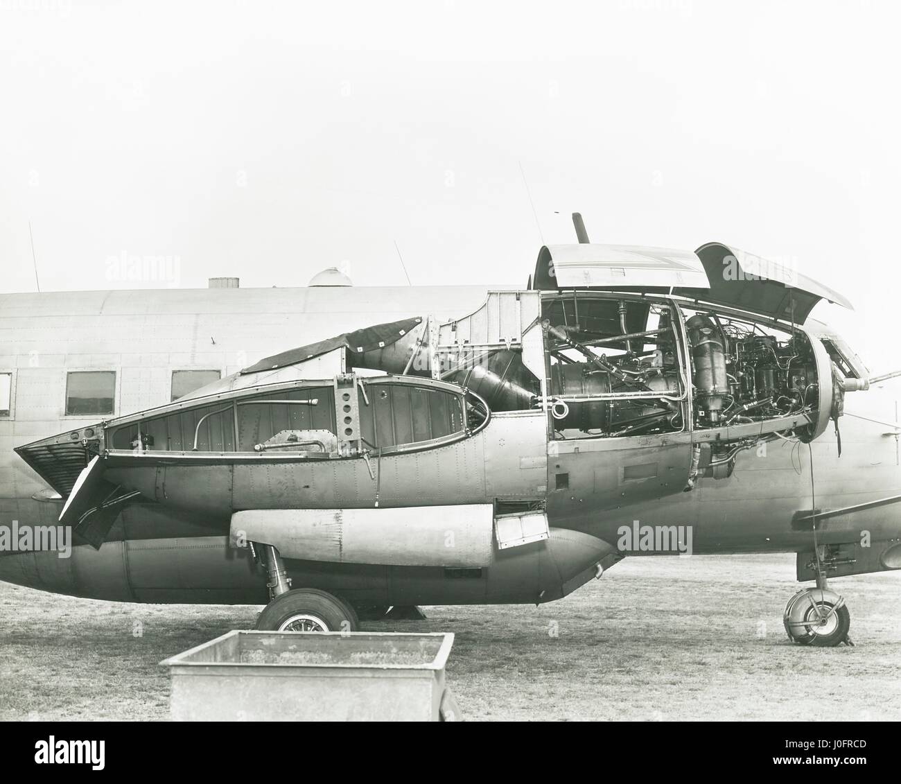 Gamma, un motore asimmetrico flying test bed visualizzazione Eland turboelica impianto di alimentazione Foto Stock
