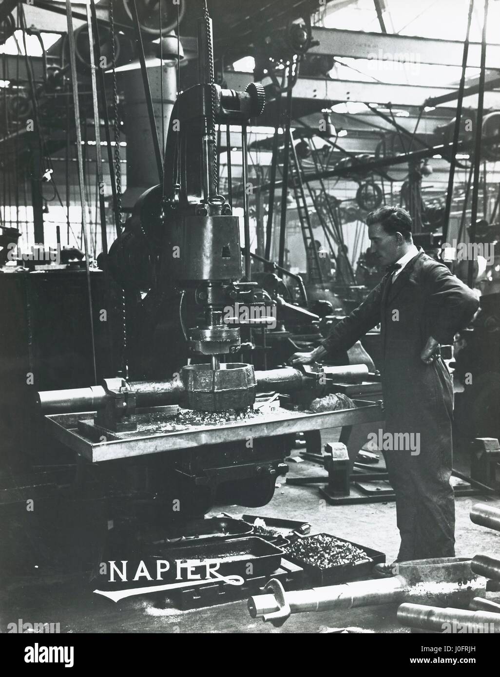 Napier factory: produzione di assali posteriore Foto Stock