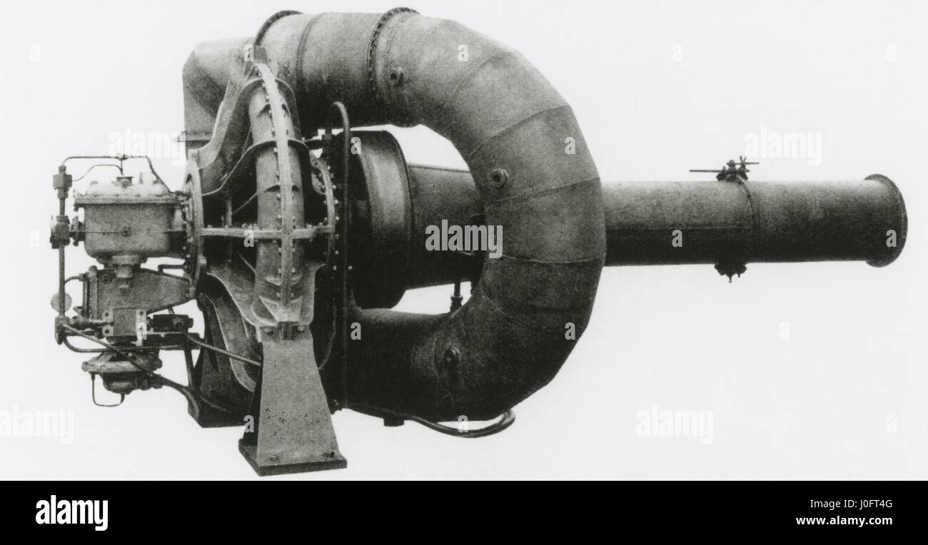Primo modello del primo motore sperimentale, 1937 Foto Stock