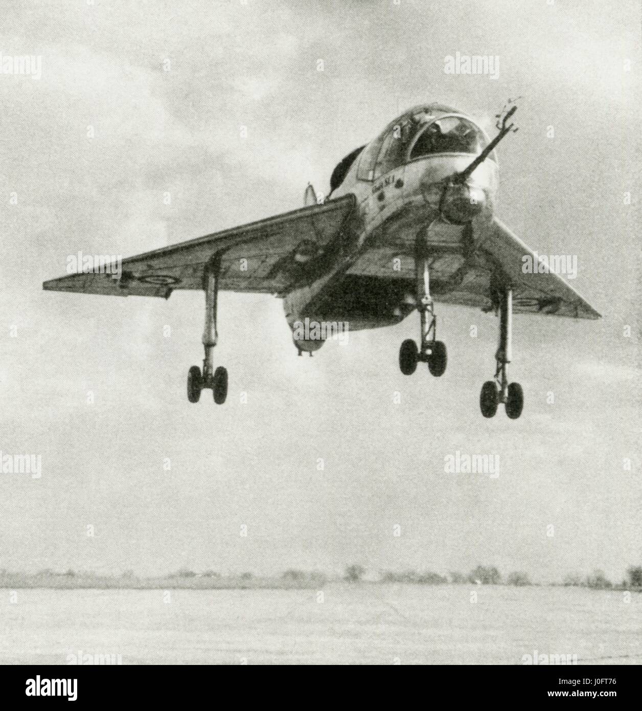 Breve SC.1 VTOL aeromobili di ricerca facendo una transizione dal bilico alla fuga in avanti Foto Stock