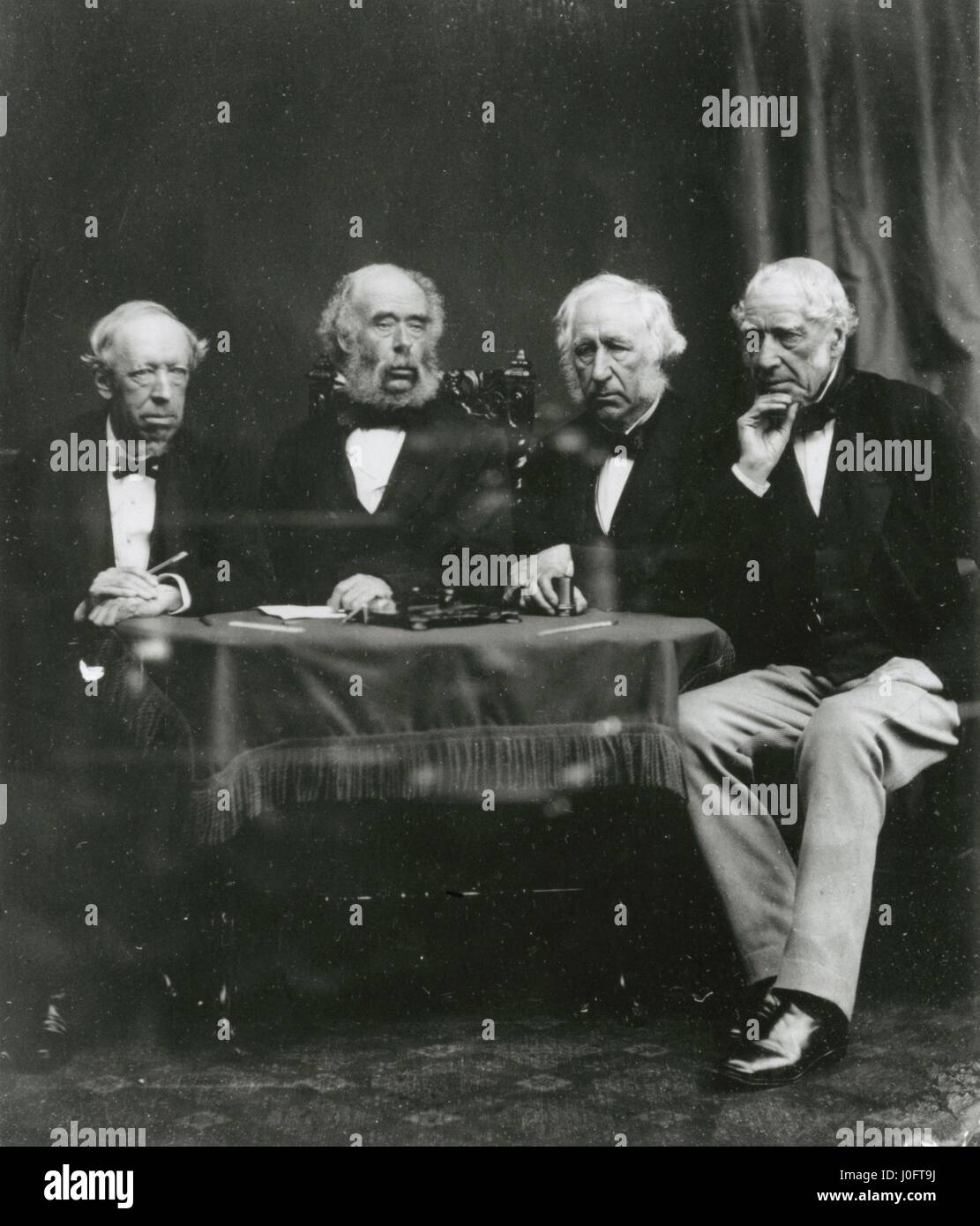 Ritratto di gruppo di quattro presidenti, incontro di Manchester Foto Stock