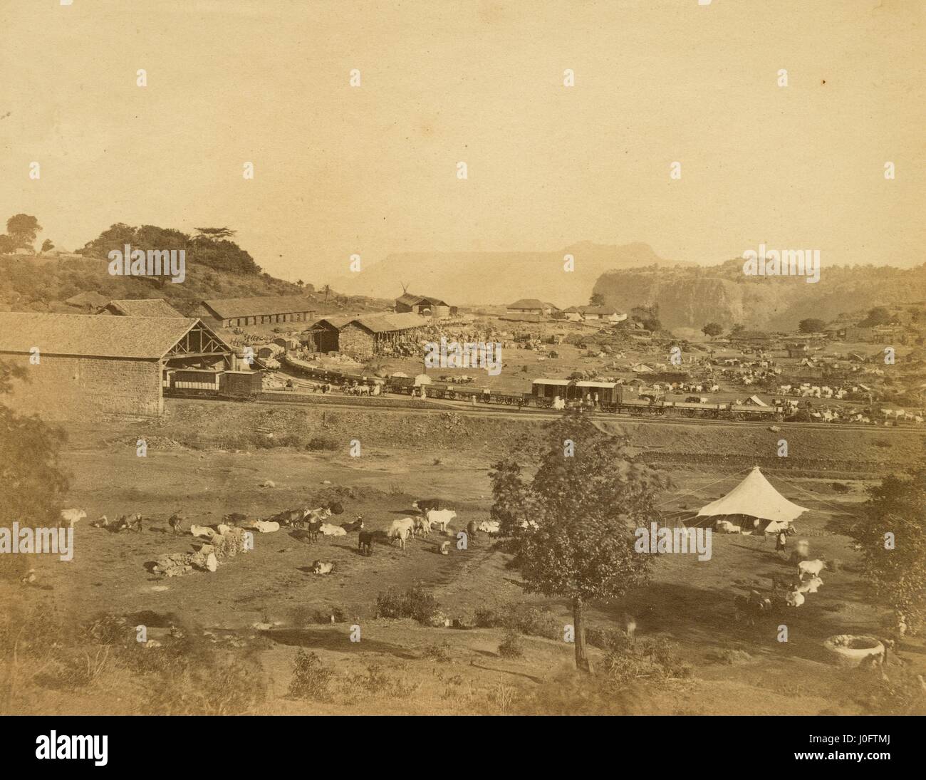 Stazione Khandalla; a 13 1/4 di miglia Foto Stock